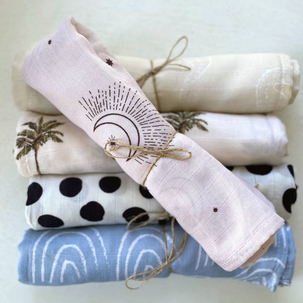 Clearance - Muslin Swaddle - Celeste