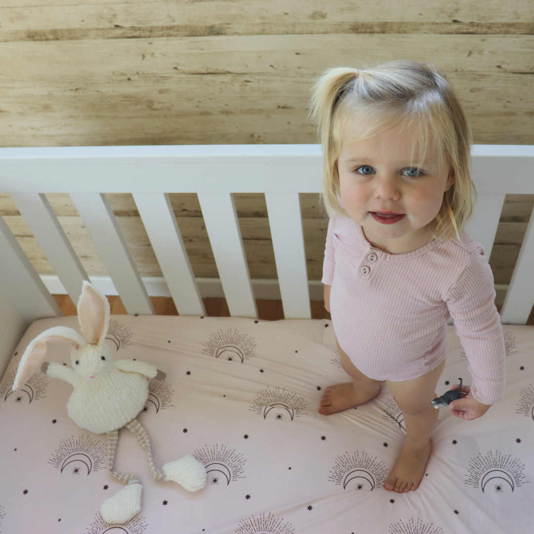 
                  
                    Waterproof Cot Sheet - Celeste
                  
                